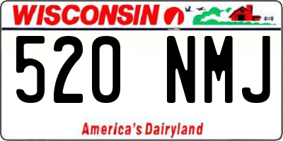 WI license plate 520NMJ