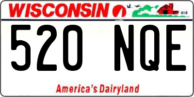 WI license plate 520NQE