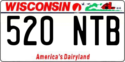 WI license plate 520NTB