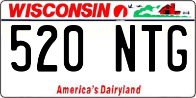 WI license plate 520NTG