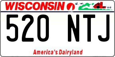 WI license plate 520NTJ