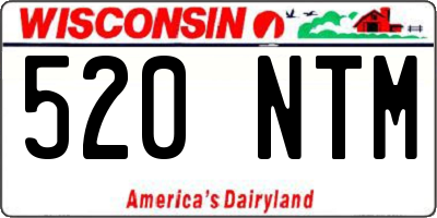 WI license plate 520NTM