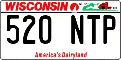 WI license plate 520NTP