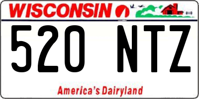 WI license plate 520NTZ