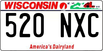 WI license plate 520NXC