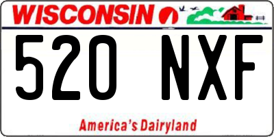WI license plate 520NXF