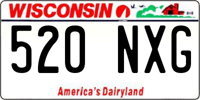 WI license plate 520NXG