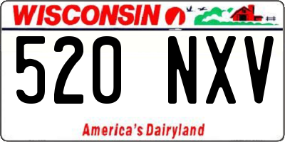 WI license plate 520NXV