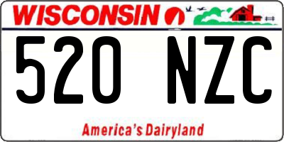 WI license plate 520NZC