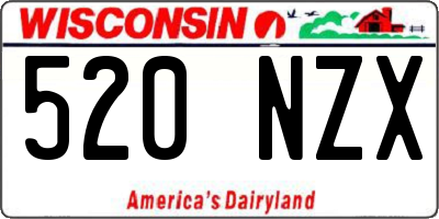 WI license plate 520NZX