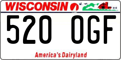 WI license plate 520OGF