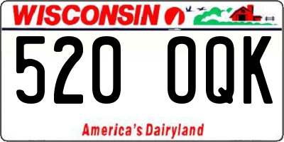 WI license plate 520OQK