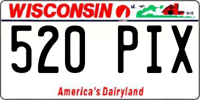 WI license plate 520PIX