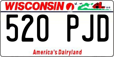 WI license plate 520PJD