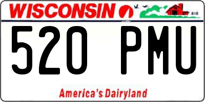 WI license plate 520PMU