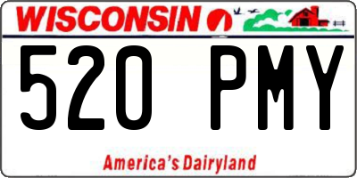 WI license plate 520PMY