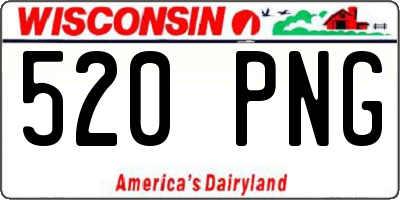 WI license plate 520PNG