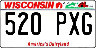 WI license plate 520PXG