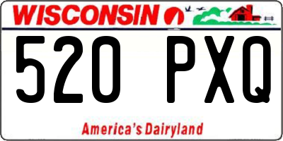 WI license plate 520PXQ