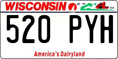 WI license plate 520PYH
