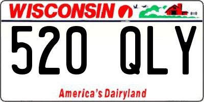 WI license plate 520QLY
