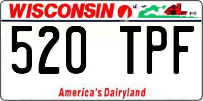 WI license plate 520TPF