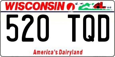 WI license plate 520TQD