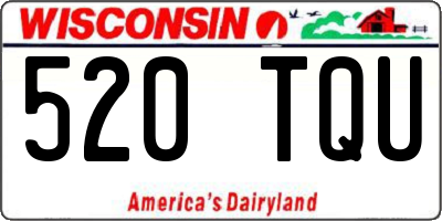 WI license plate 520TQU