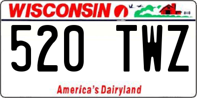 WI license plate 520TWZ