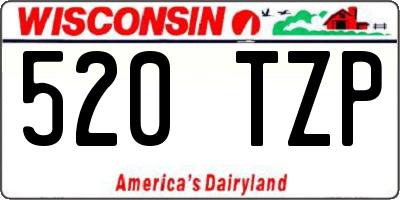 WI license plate 520TZP