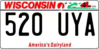 WI license plate 520UYA
