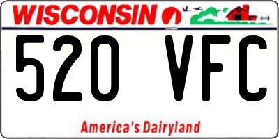 WI license plate 520VFC