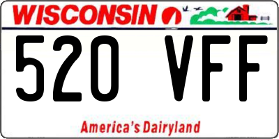 WI license plate 520VFF