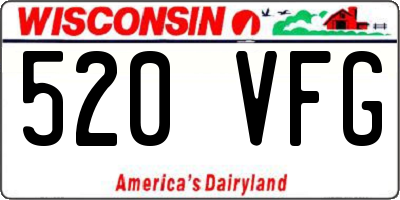 WI license plate 520VFG