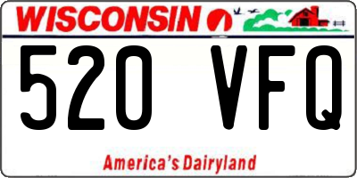 WI license plate 520VFQ