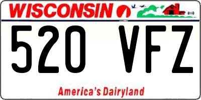 WI license plate 520VFZ