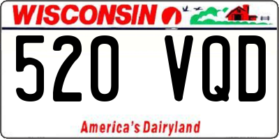 WI license plate 520VQD