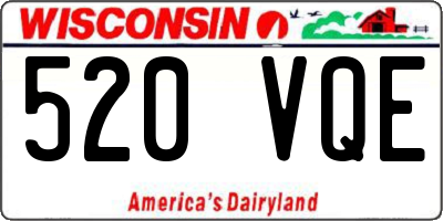 WI license plate 520VQE