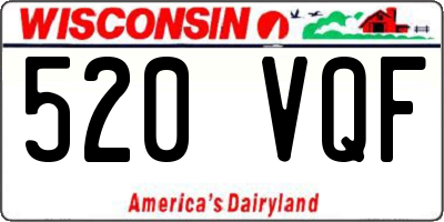 WI license plate 520VQF