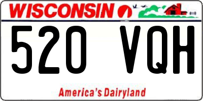 WI license plate 520VQH