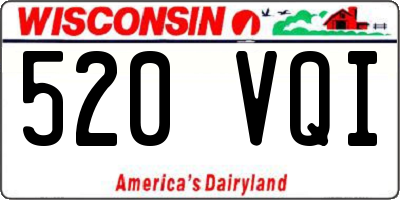 WI license plate 520VQI