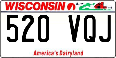 WI license plate 520VQJ