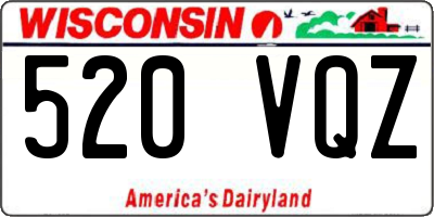 WI license plate 520VQZ