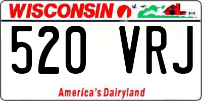 WI license plate 520VRJ