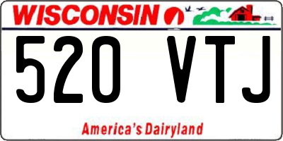 WI license plate 520VTJ