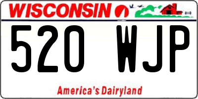 WI license plate 520WJP