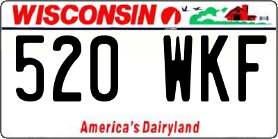 WI license plate 520WKF