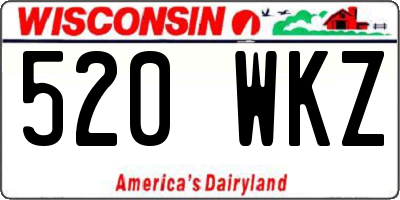 WI license plate 520WKZ