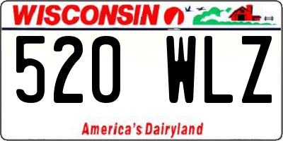 WI license plate 520WLZ