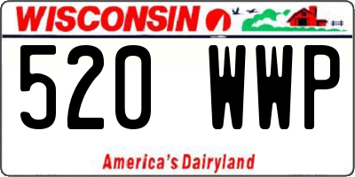 WI license plate 520WWP